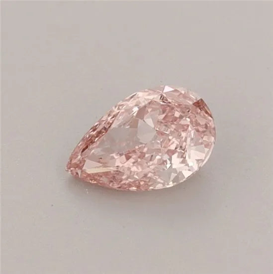 0.37ct Pear Lab Grown Diamond (Colour Fancy Vivid Pink, Clarity VS1, IGI Certified)