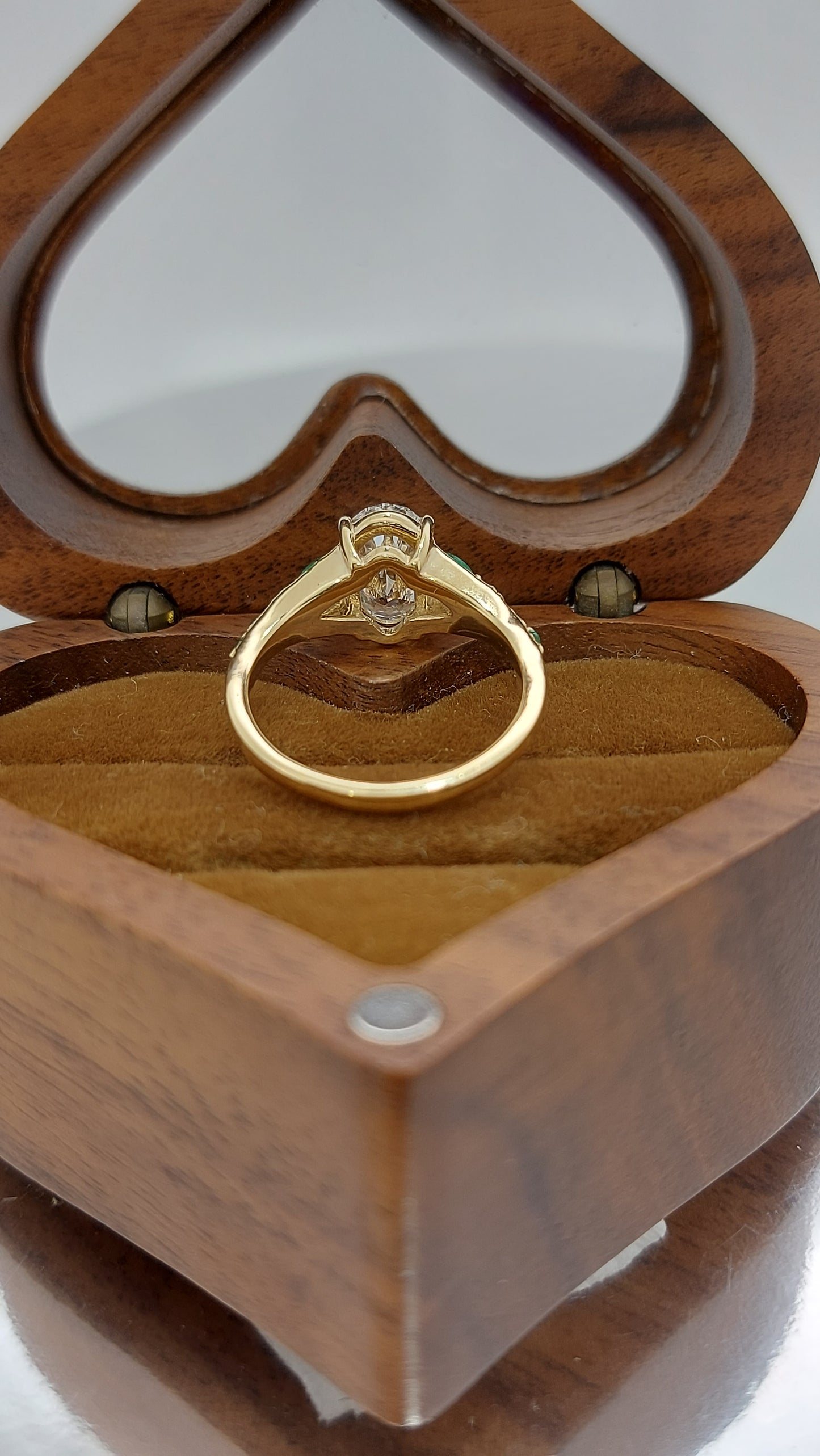 1.0 Carat E , IGI Certified Lab Grown Oval Cut Diamond Ring, Vintage Emerald Diamond Band Forever For Love