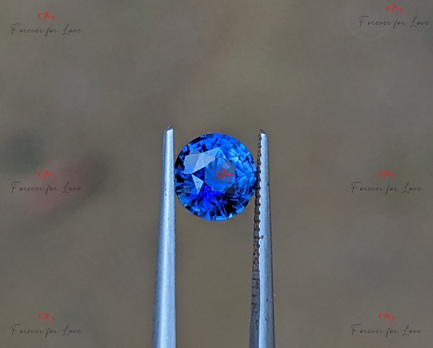 Unique Ceylon cornflower round blue sapphire, mined natural Sapphire stone, custom jewellery, hand made piece. Moissanite engagement ring in Gold or Platinum — custom handcrafted by Forever For Love