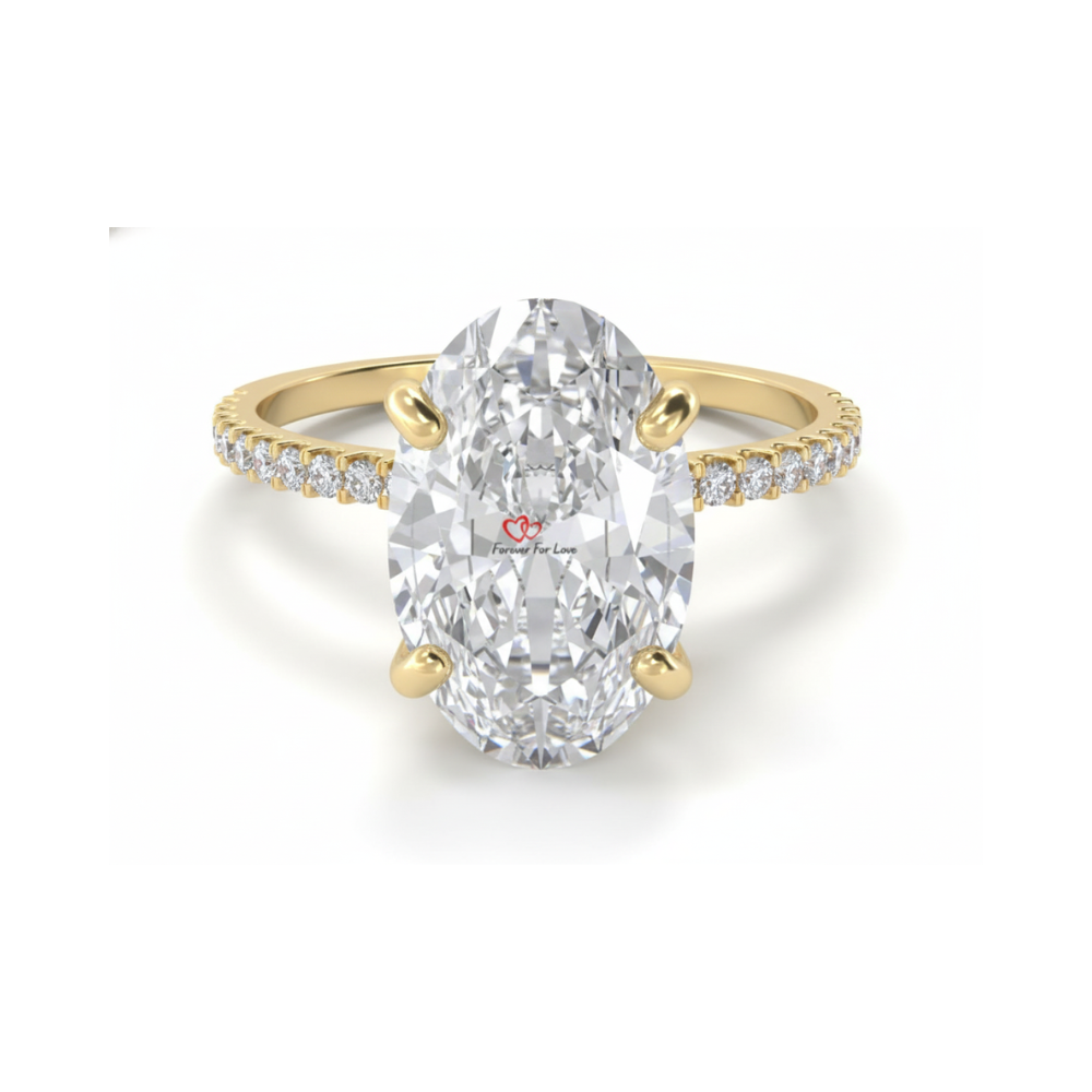 Blake Lively Ring White Sapphire Engagement Ring Oval Cut Rose Gold –  Forever For Love, image size:1000x1000