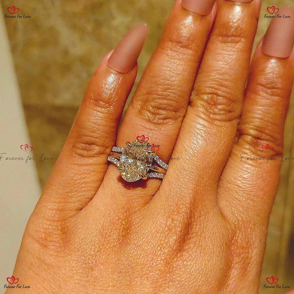 Oval Cut Diamond Solitaire Engagement Ring Forever For Love