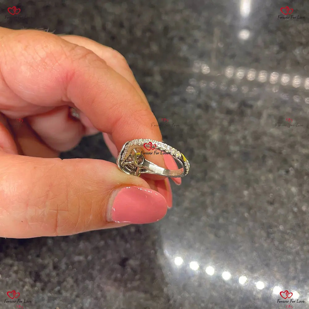Unique Vintage Lab Grown Cushion Cut Engagement Ring - G VS1 CVD Pink Sapphire Diamonds in Solid Gold Cushion cut 1Ct Natural Sapphire engagement ring in 935 Argentium Silver — custom handcrafted by Forever For Love