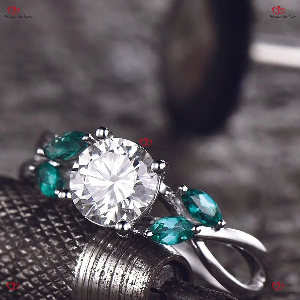 Art Deco Carat Certified Diamond Floral Engagement Ring ever