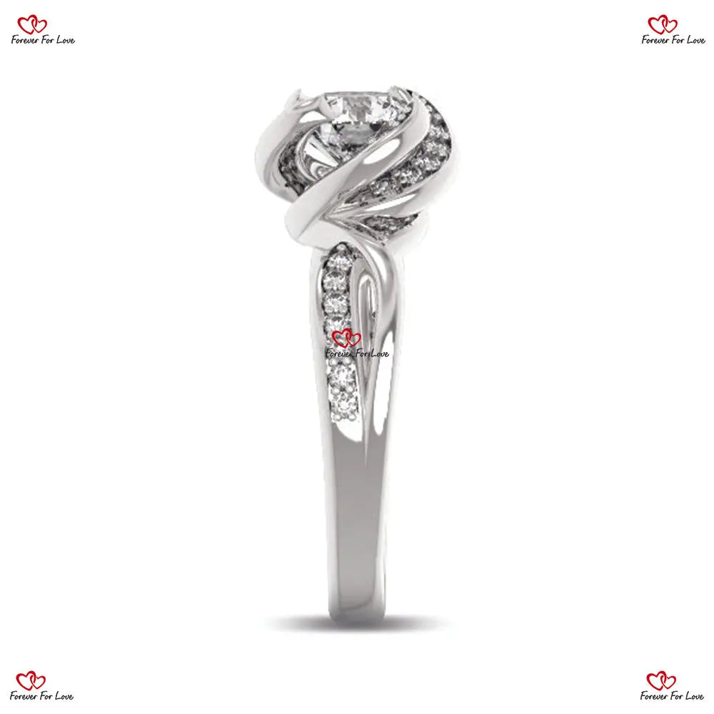 Victorian Splendor 1 Carat Forever One Swirl Engagement Ring Forever For Love