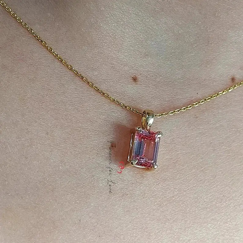 Pink Sapphire Necklace Forever For Love