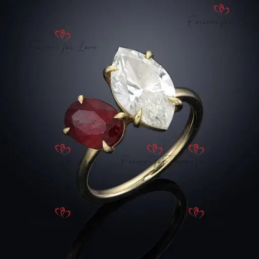 Rubis Naturel 0,18 Carats - Certifié IGI - Forme Poire - Rouge Rose - Traité Chauffage