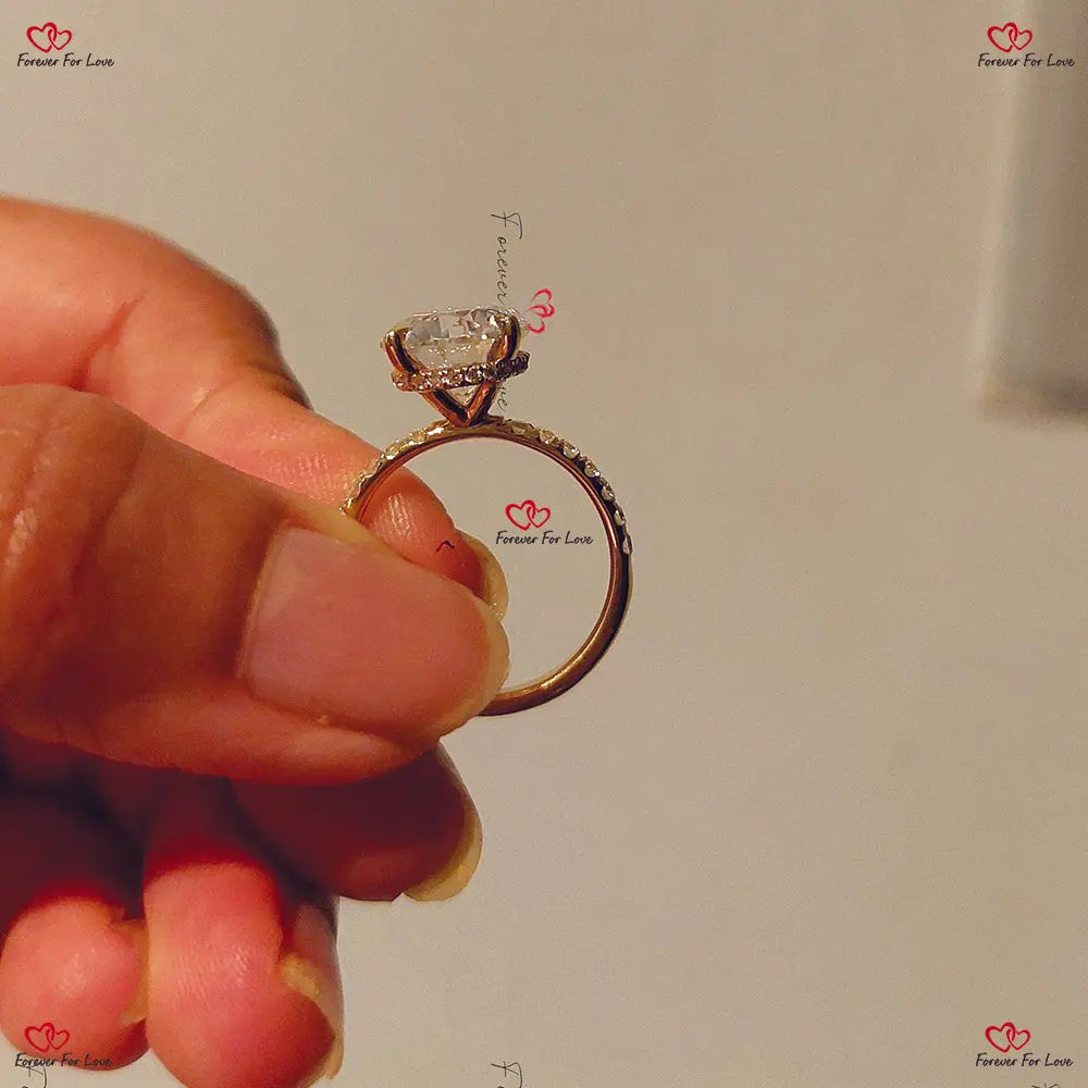 Round Diamond Engagement Ring Forever For Love