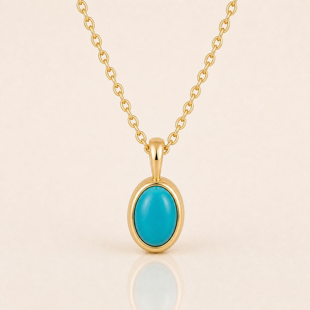 Turquoise Signet Pendant Necklace