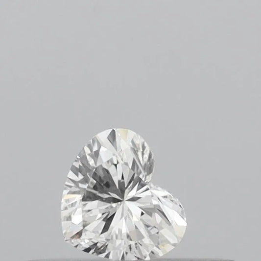 0.16ct Heart Lab Grown Diamond (Colour E, Clarity VVS2, IGI Certified)