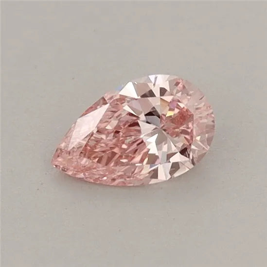 0.32ct Pear Lab Grown Diamond (Colour Fancy Vivid Pink, Clarity VS2, IGI Certified)