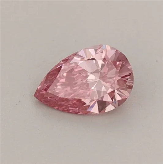 0.36ct Pear Lab Grown Diamond (Colour Fancy Vivid Pink, Clarity VVS2, IGI Certified)