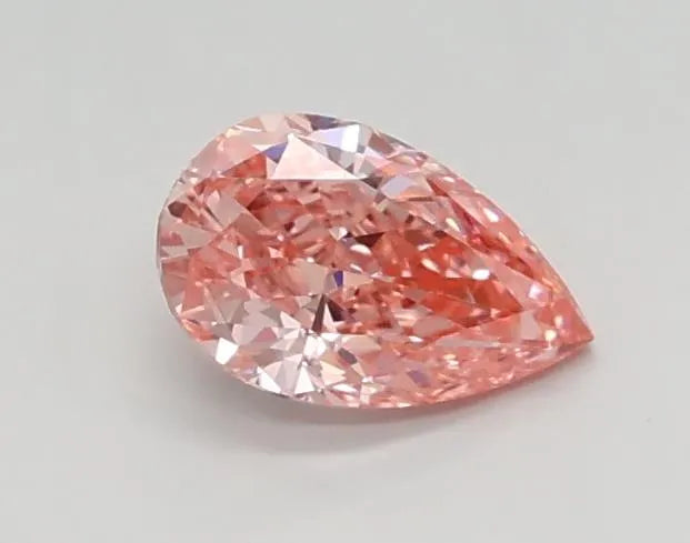 0.37ct Pear Lab Grown Diamond (Colour Fancy Vivid Pink, Clarity VVS2, IGI Certified)