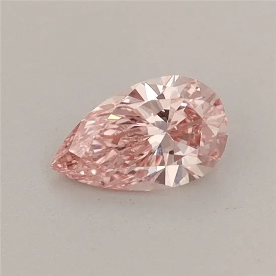 0.37ct Pear Lab Grown Diamond (Colour Fancy Vivid Pink, Clarity VVS2, IGI Certified)