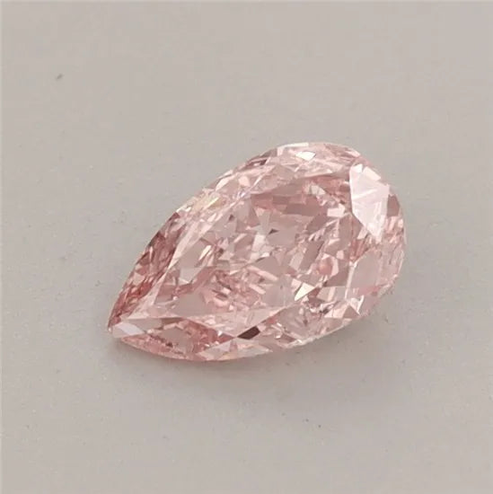 0.39ct Pear Lab Grown Diamond (Colour Fancy Vivid Pink, Clarity VVS2, IGI Certified)