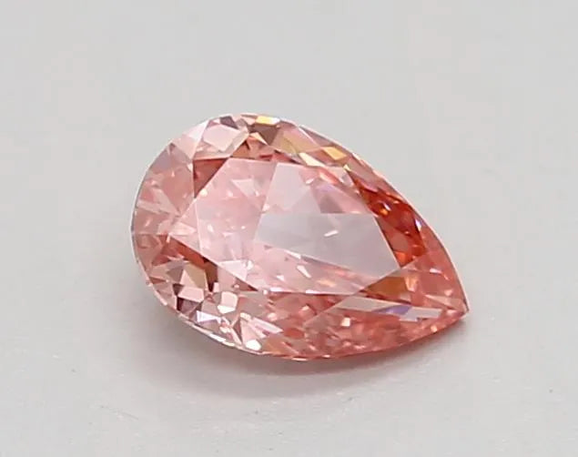 0.43ct Pear Lab Grown Diamond (Colour Fancy Vivid Pink, Clarity VVS2, IGI Certified)