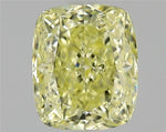 0.71ct Cushion modified Natural Diamond (Colour Fancy Light Yellow, Clarity VVS1, Cut EX, GIA Certified)