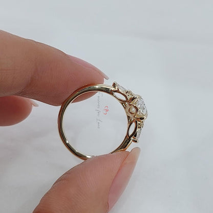 Oval Lab Diamond Engagement Ring