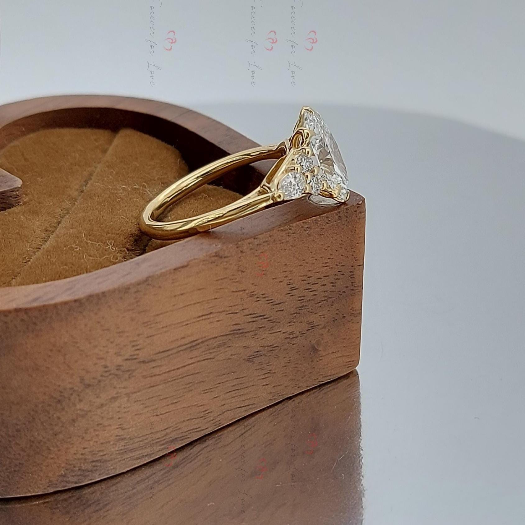 Oval Lab Diamond Engagement Ring
