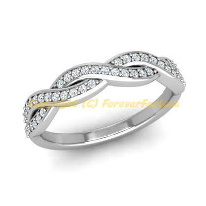 Round Natural Diamond Eternity Band