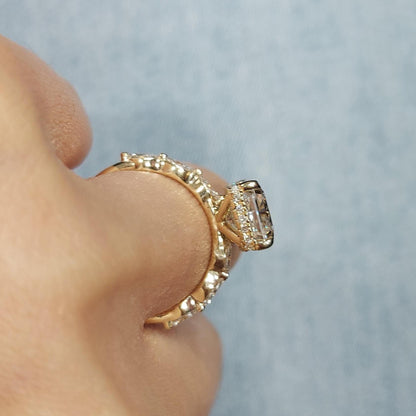 4 Ct IGI Certified Radiant Lab Diamond Solitaire Engagement Ring