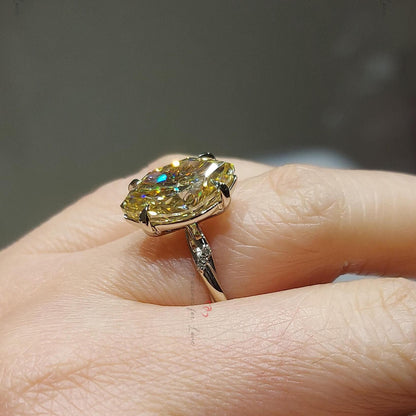 6 Ct Marquise Diamond, Moissanite Eternity Band