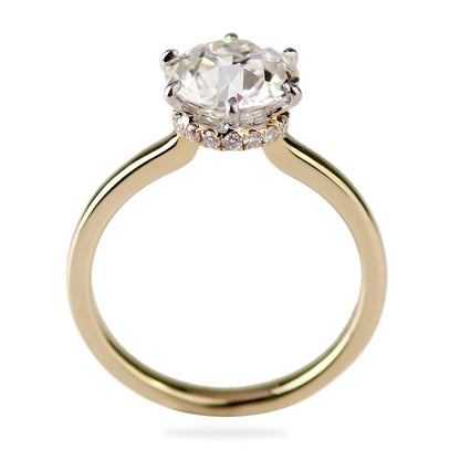 2 Ct Old European Moissanite Engagement Ring