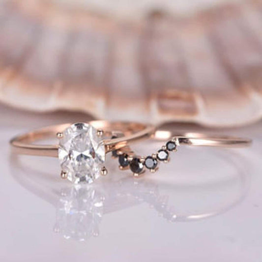 Oval Diamond, Moissanite Engagement Ring
