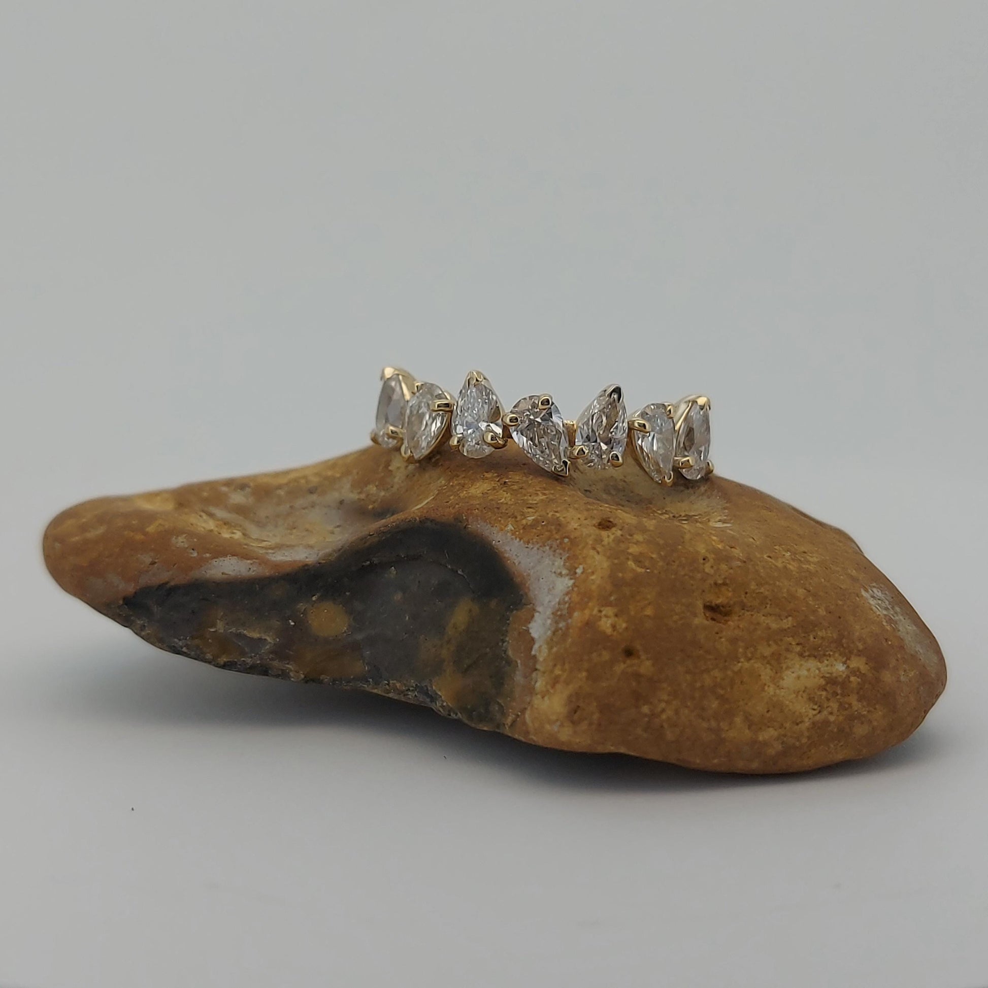 Pear Lab Diamond Half Eternity Band