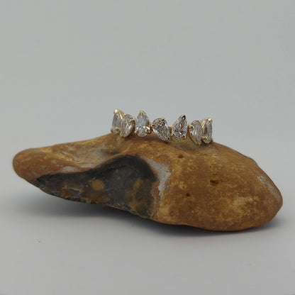 Pear Lab Diamond Half Eternity Band