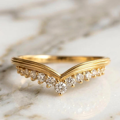 Round Lab Diamond Stacking Ring