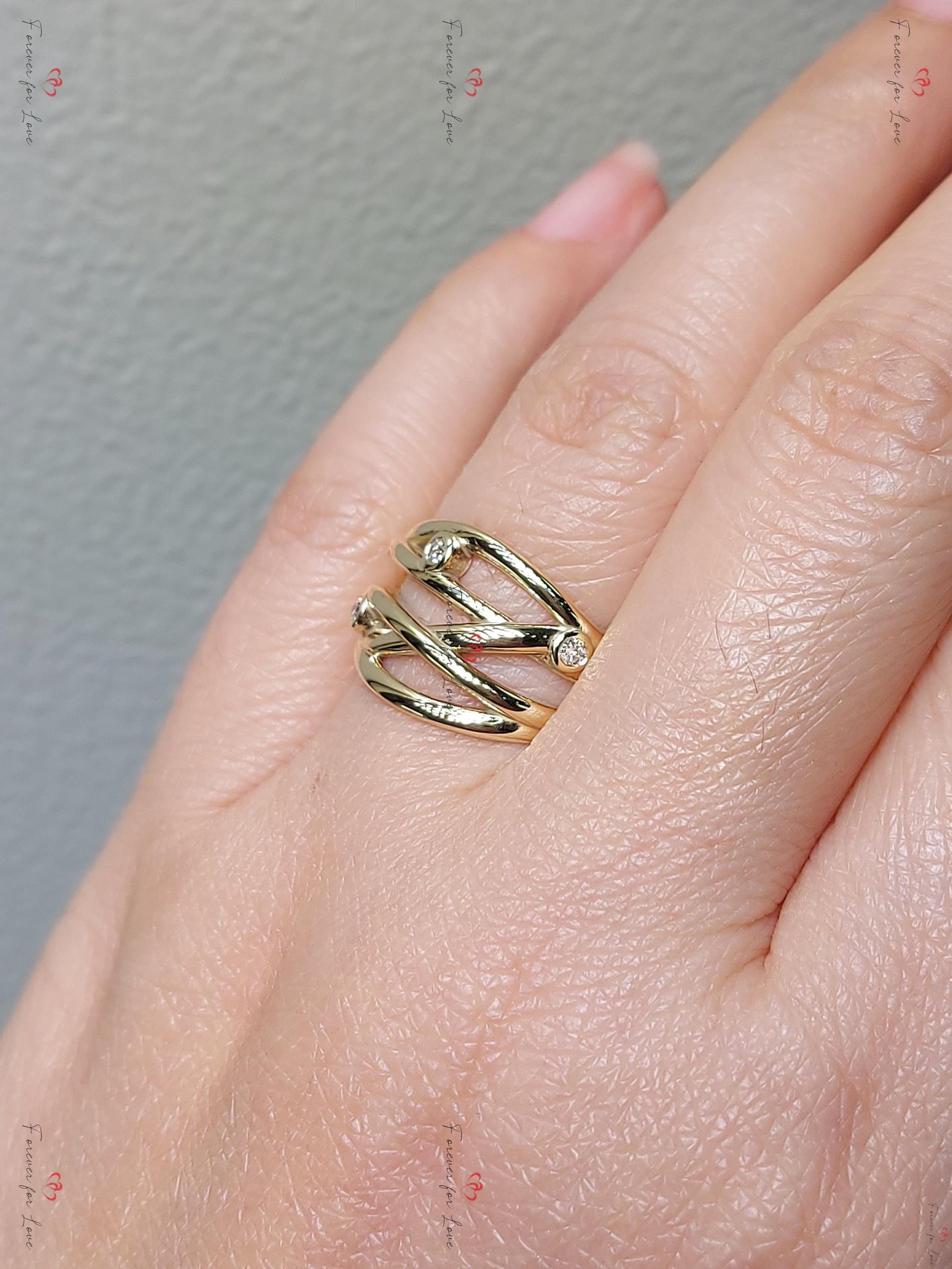 Vintage Natural Round Diamond Wedding Band in Solid Gold/ Platinum Ring, Wedding Anniversary Ring, Promise Ring, Vine leaf Ring.
