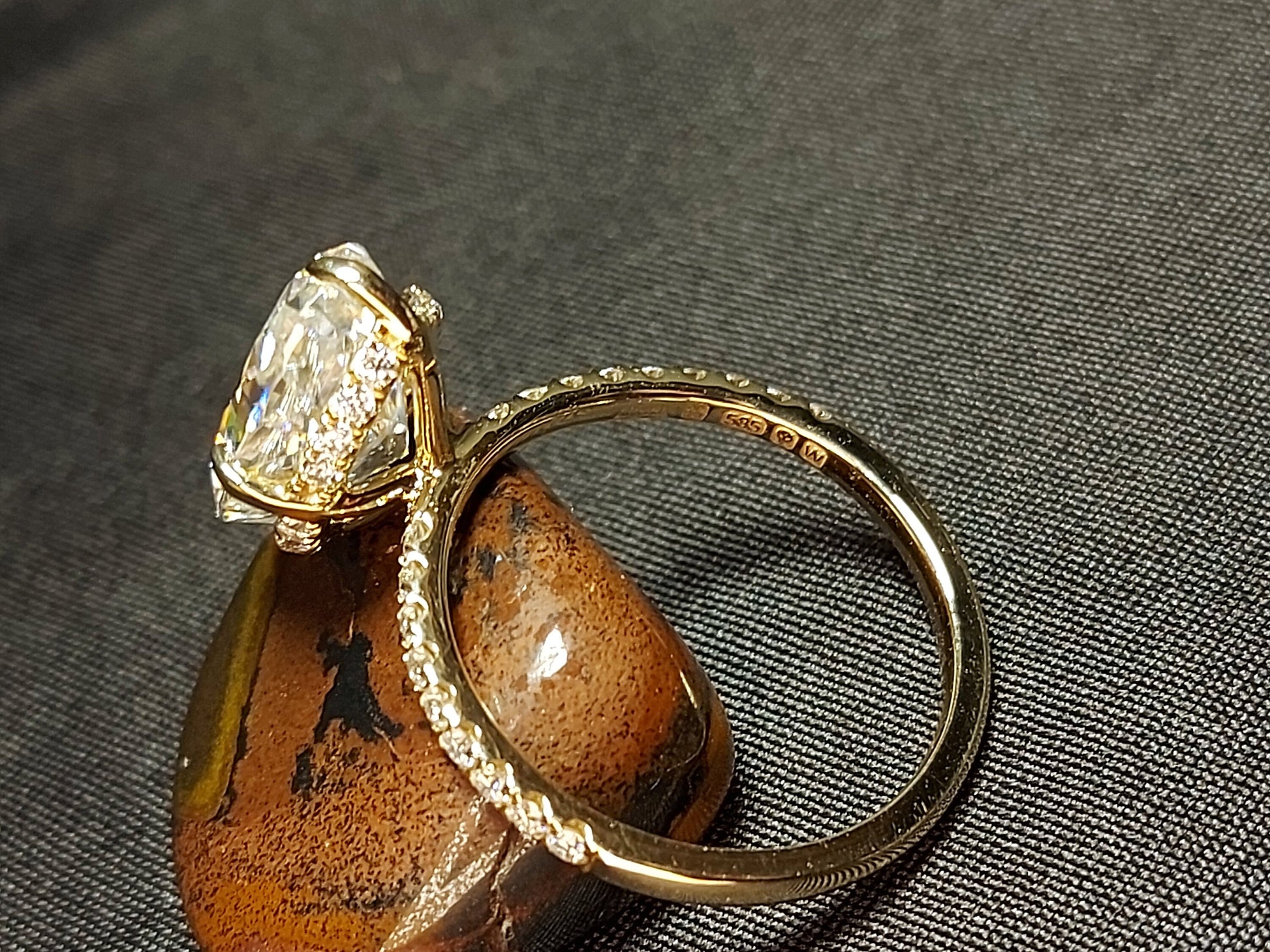 5 Ct Oval Moissanite Eternity Band