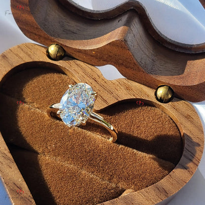 2.5 Ct Oval Diamond Solitaire Engagement Ring