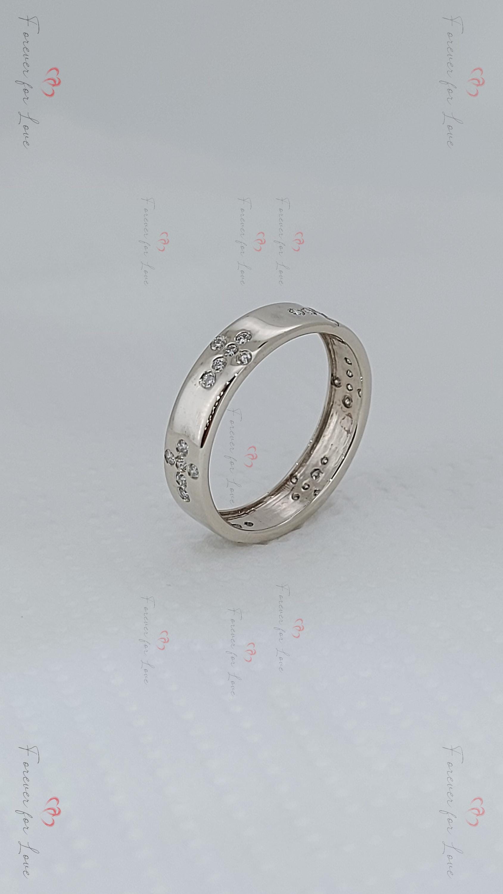 Round Diamond Full Eternity Band