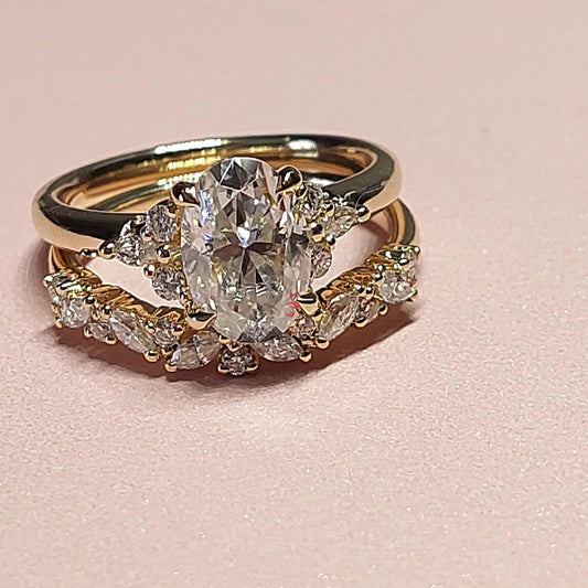 1.5 Ct IGI Certified Oval Lab Diamond Engagement Ring