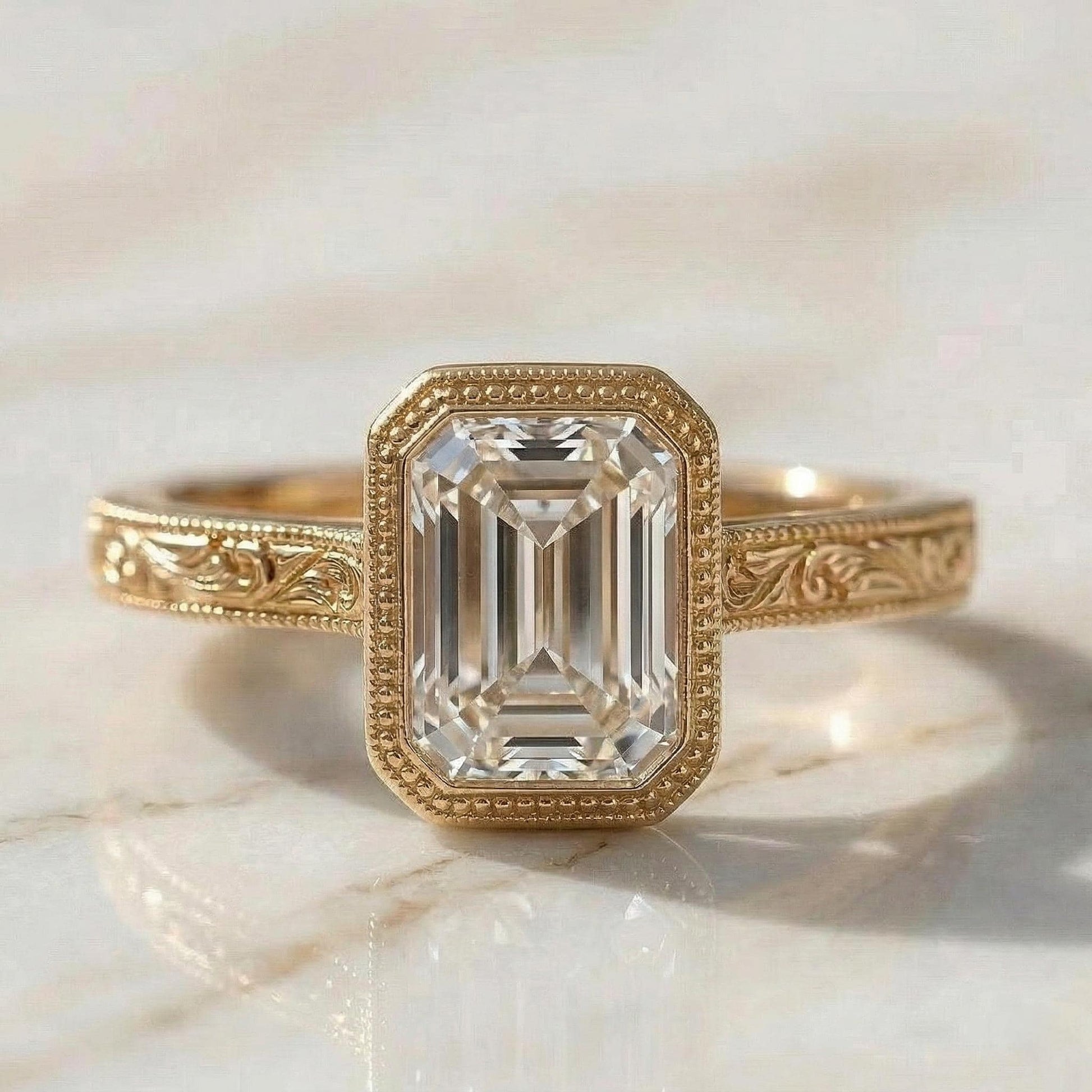IGI Certified Emerald Lab Diamond Band