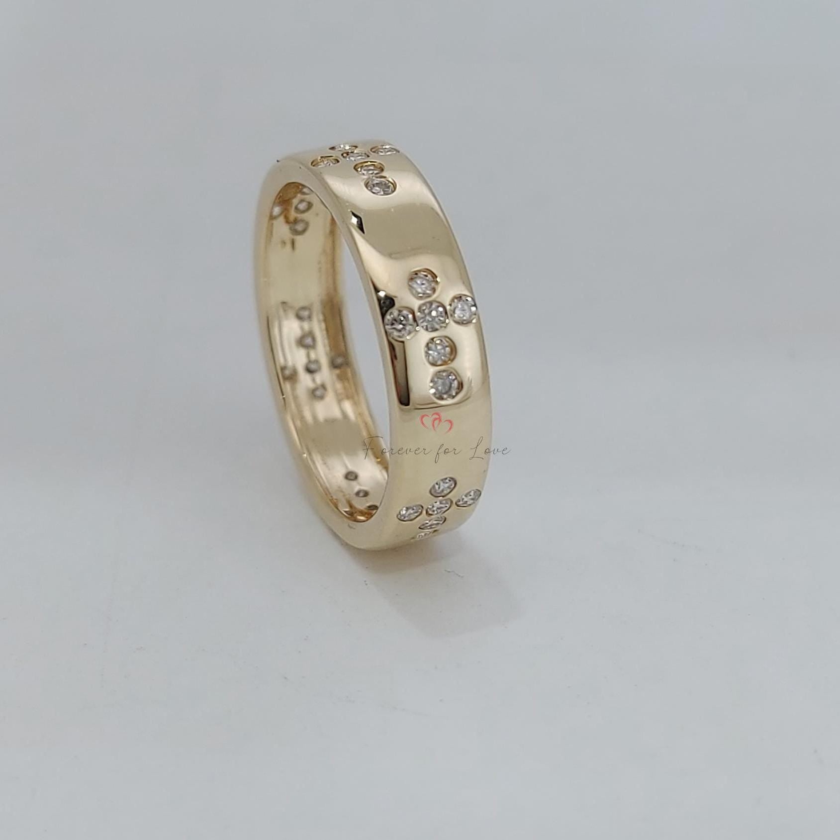 Round Diamond Full Eternity Band