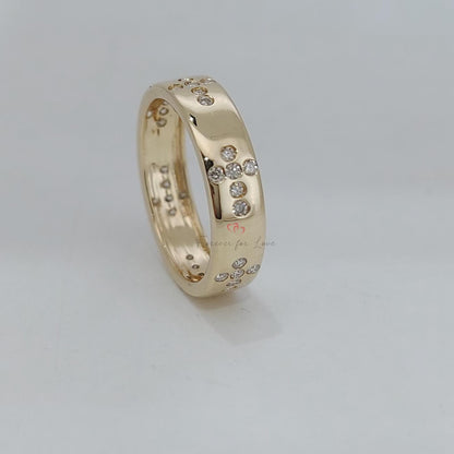 Round Diamond Full Eternity Band