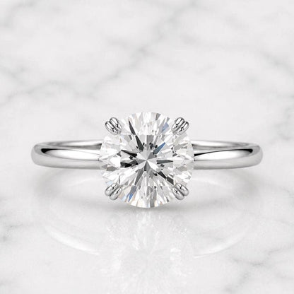 4 Ct IGI Certified Round Lab Diamond Solitaire Ring
