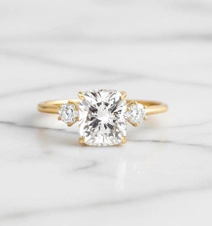 2 Ct IGI Certified Cushion Lab Diamond Engagement Ring