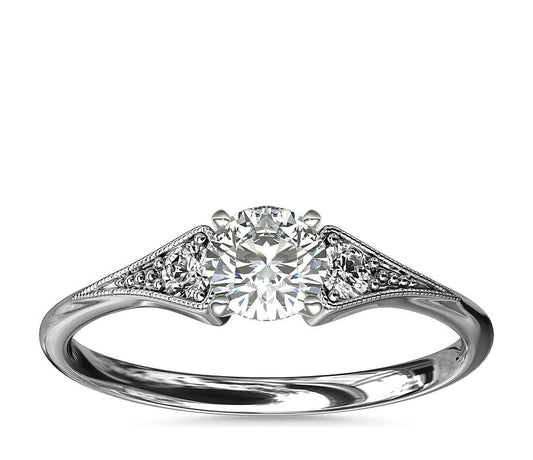 2 Ct Round Natural Diamond Solitaire Ring