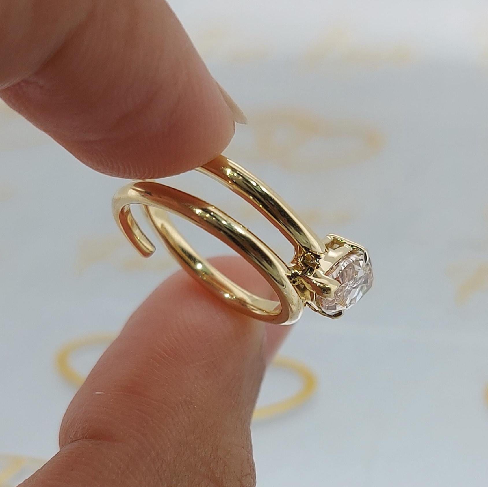 Pink Marquise Cut Lab Created Diamond Engagement Ring IGI Certified Diamond, Vivid Baby Pink Ring, Unique design, Wedding Gift For Her.