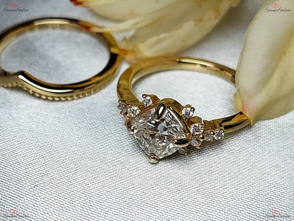 1.5 Ct IGI Certified Cushion Lab Diamond Engagement Ring