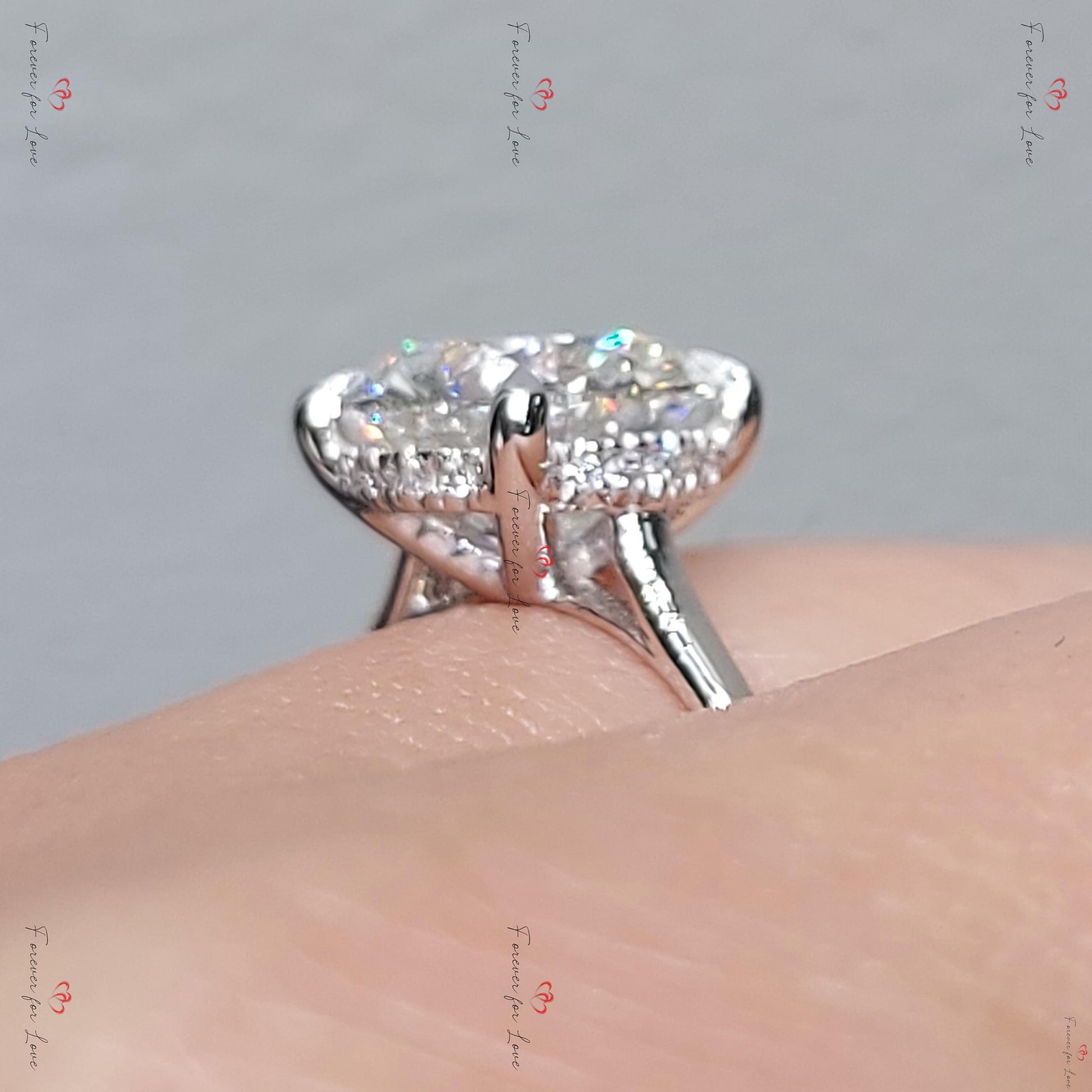 3 Ct IGI Certified Round Lab Diamond Solitaire Engagement Ring