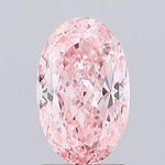 1.70ct Oval Lab Grown Diamond (Colour Fancy Vivid Pink, Clarity VVS2, IGI Certified) Forever For Love