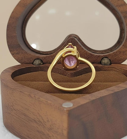 IGI Certified Pear Lab Diamond Engagement Ring