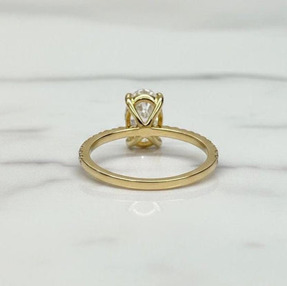 1.8 Ct IGI Certified Oval Lab Diamond Solitaire Engagement Ring