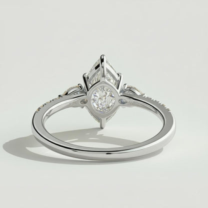 1 Ct IGI Certified Pear Lab Diamond Ring