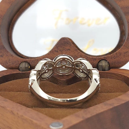 Round Lab Diamond Half Eternity Band