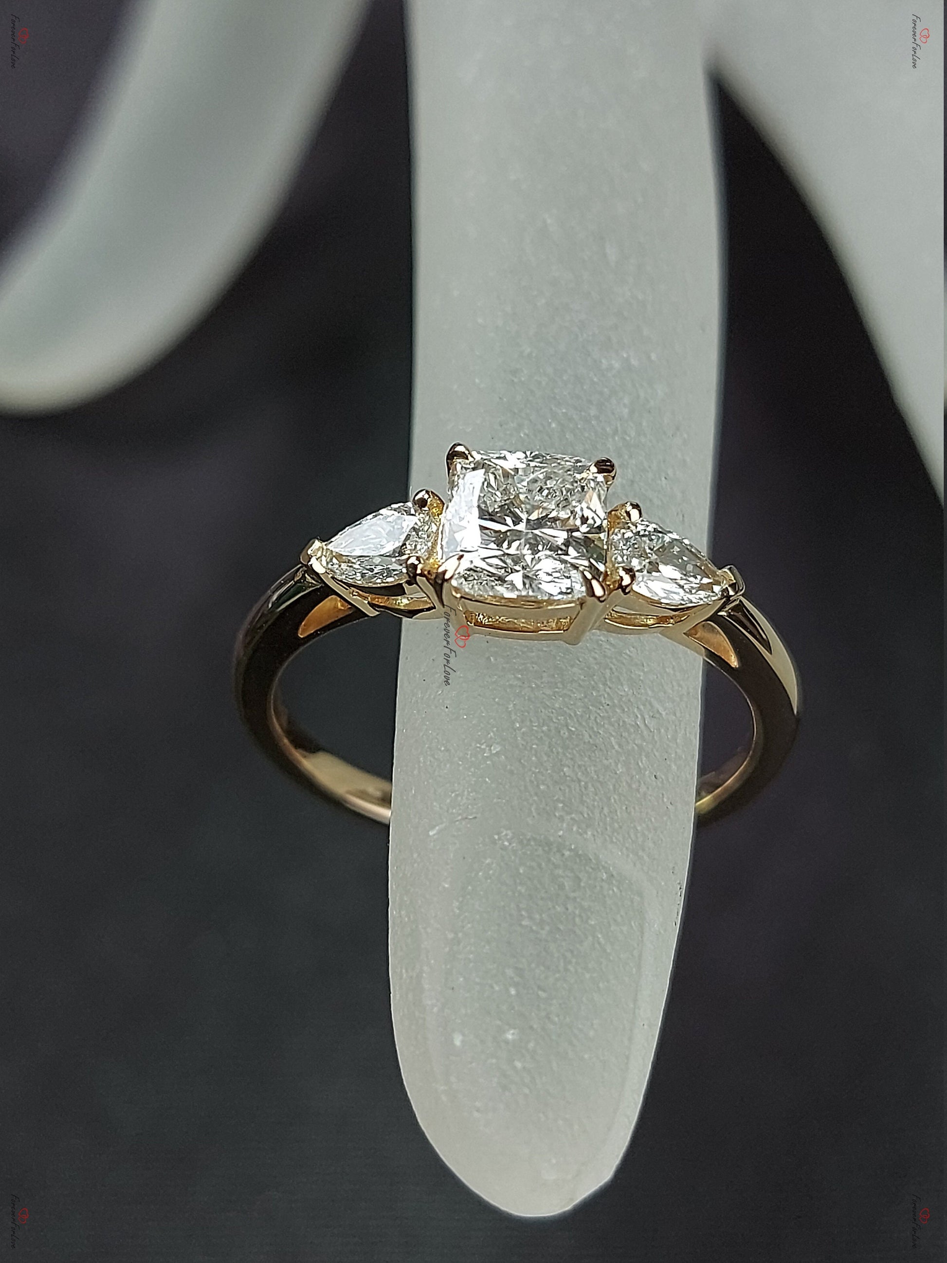 1 Ct GIA Certified Cushion Diamond Engagement Ring